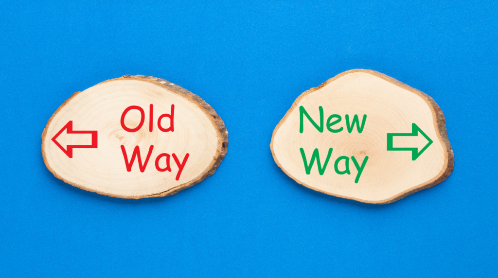 change vs transition