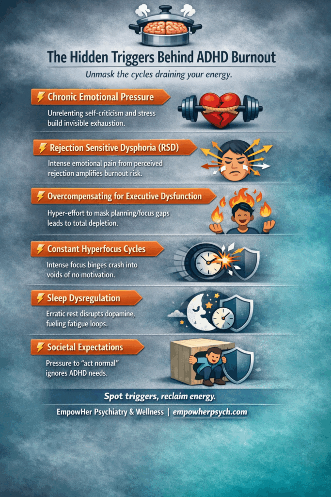the hidden triggers behind ADHD burnout