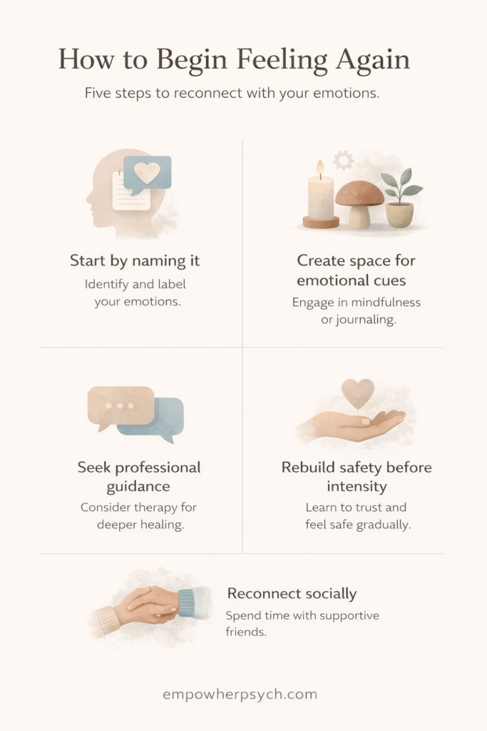 How to Begin Feeling Again