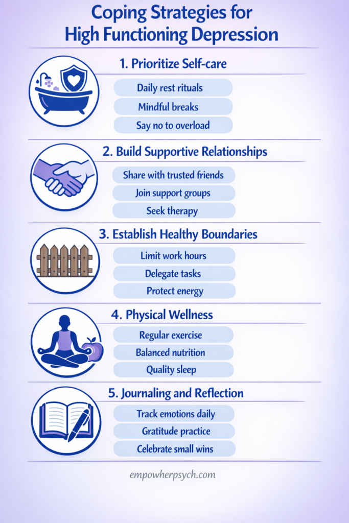 coping strategies for high functioning depression