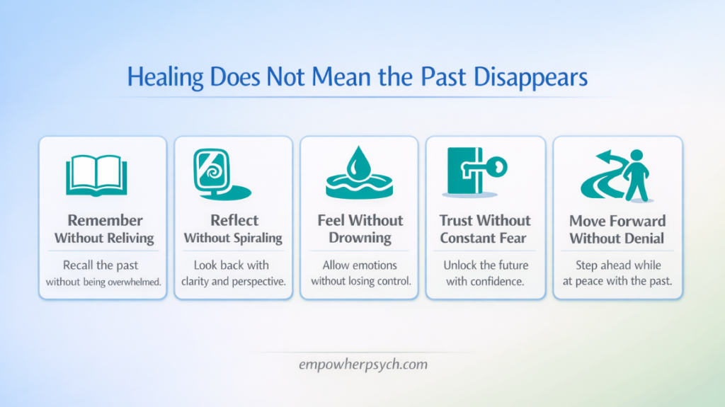 healing does not mean the past disappears