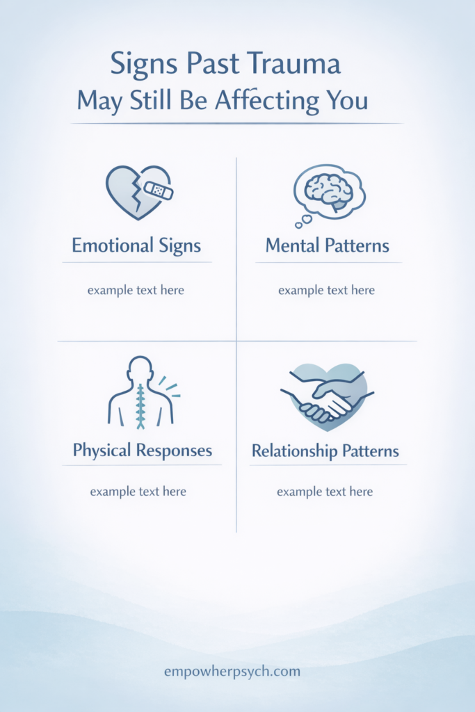 signs past trauma may still be affecting you