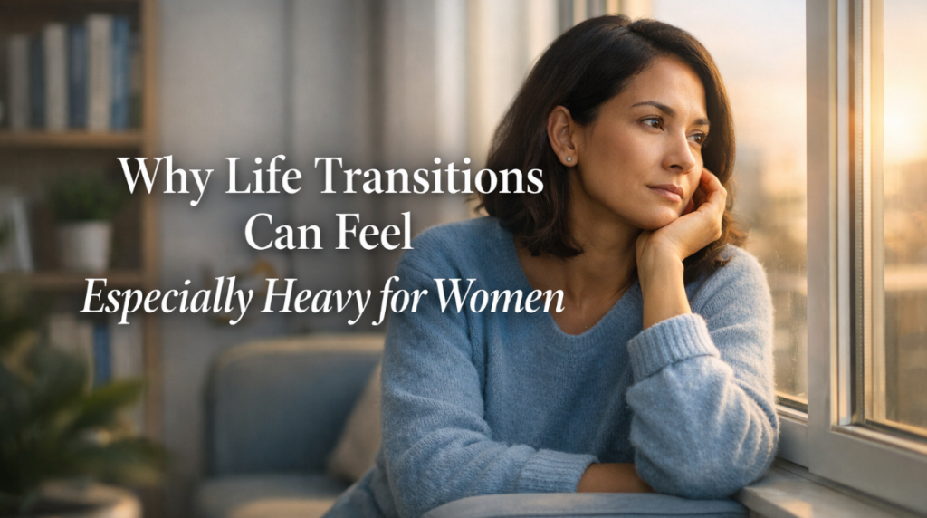 why life transitions can feel especially heavy for women