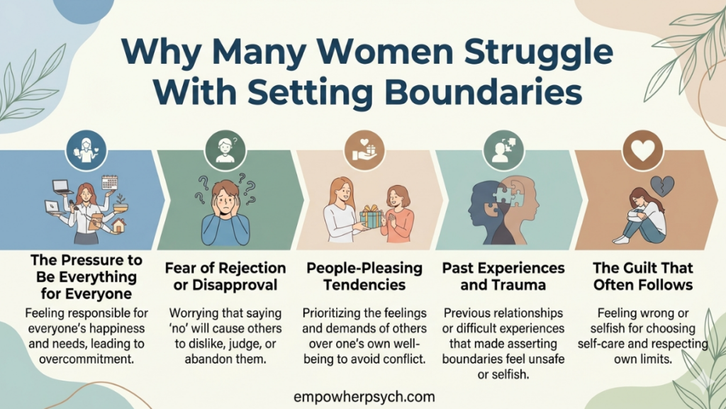 why many women struggle with setting boundaries
